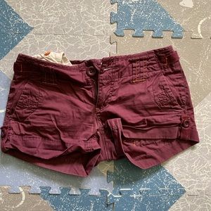American Eagle Shorts - Burgundy